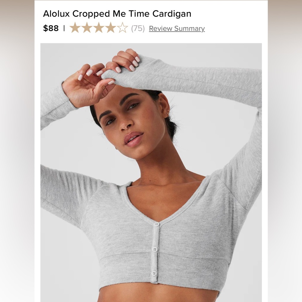 ALO Yoga Mauve Knit Top